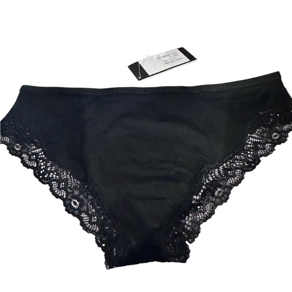 Cesare Paciotti Black Lace Bikini Panty Size 5/XL